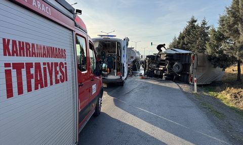 Kahramanmaraş'ta Feci Kaza: Kamyonun Sürücüsü Hayatını Kaybetti