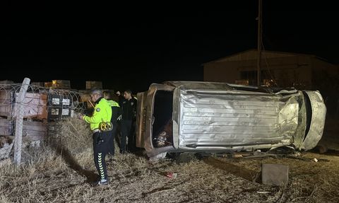 Karaman'da Panelvan Devrildi: 7 Yaralı