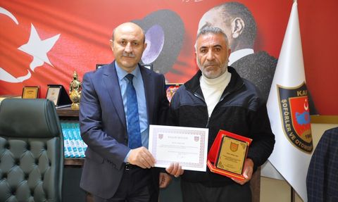 Kars'ta Dolmuş Şoförüne Kahramanlık Ödülü