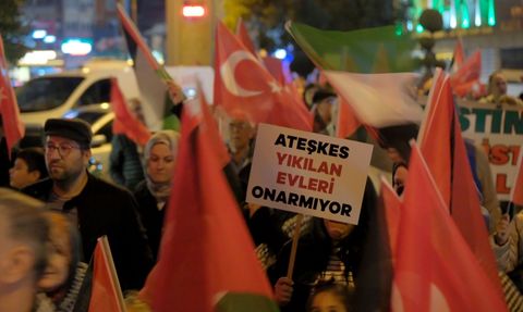 Kırklareli'nde Gazze'ye Destek Yürüyüşü