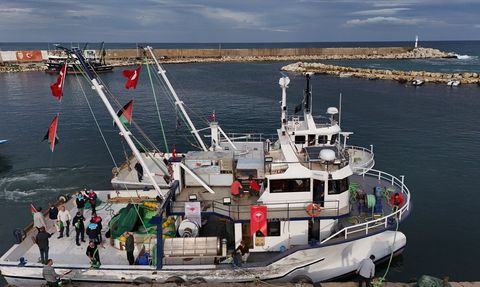 Kırklareli'nde Küresel Sumud Filosu'na Destek Etkinliği