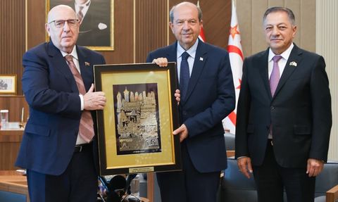 KKTC Cumhurbaşkanı Tatar, Üç Ülkenin Parlamentolar Arası Dostluk Gruplarını Ağırladı