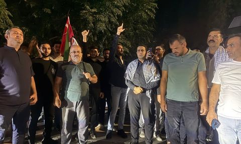 KKTC'de Filistin Dayanışması: İsrail'in Saldırısı Protesto Edildi