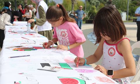 Muğla'da Filistinli Çocuklara Destek Etkinliği
