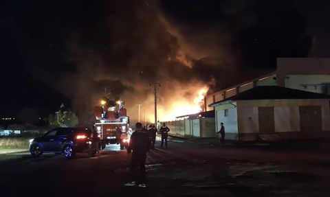 Samsun'da Geri Dönüşüm Fabrikasında Yangın Çıktı