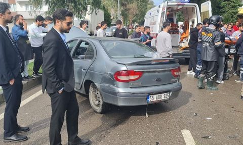 Samsun'da İki Araçlı Trafik Kazası: 3 Yaralı
