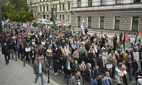 Saraybosna'da Gazze'ye Destek Gösterisi