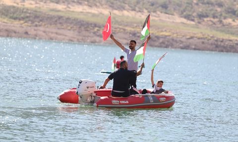 Siirt'te Küresel Sumud Filosu'na Destek Etkinliği