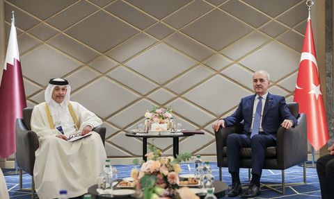 TBMM Başkanı Kurtulmuş, Katar'la Parlamenter İşbirliğini Görüşmek Üzere Bir Araya Geldi