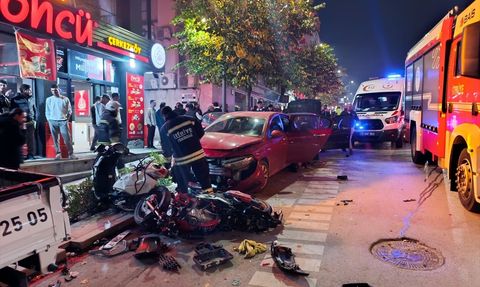 Tekirdağ'da Zincirleme Trafik Kazası: 3 Yaralı