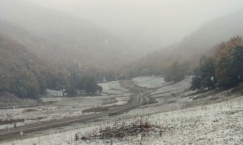 Tokat'ta İlk Kar Yağışı