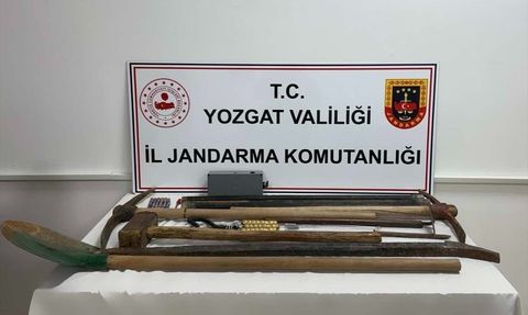 Yozgat'ta İzinsiz Kazı Yapan 5 Şüpheli Yakalandı