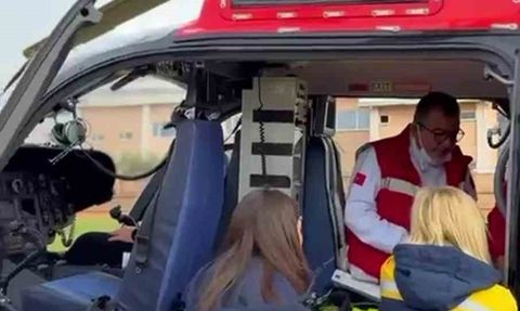 7 yaşındaki epilepsi hastası helikopter ambulansla Mersin'e sevk edildi