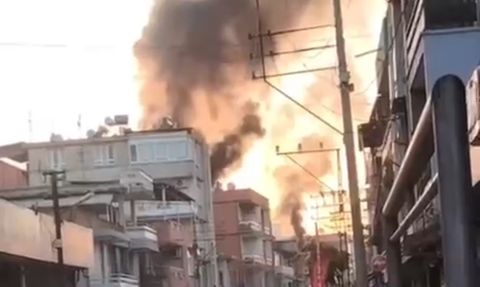 Adana'da Tekstil Atölyesinde Yangın Çıktı