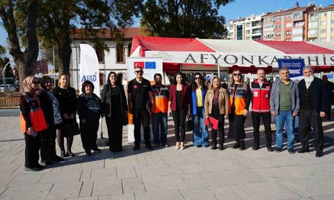 Afyonkarahisar'da Deprem Tatbikatı Gerçekleştirildi