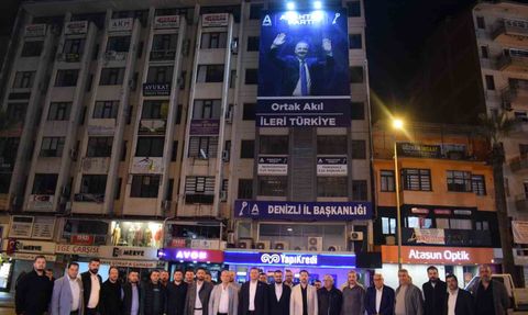 Anahtar Parti Denizli İl Başkanlığı yeni tabelayla çalışmalarına devam ediyor