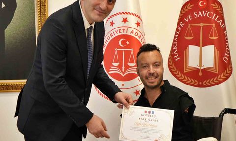 Antalya'da denetimli serbestlik gönüllülerine sertifika töreni