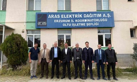 Aras EDAŞ yönetimi Erzurum ilçelerinde saha incelemeleri yaptı