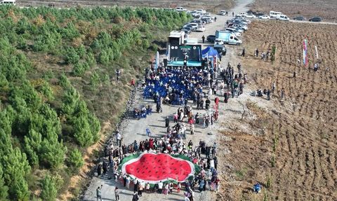 Arnavutköy’de 10 bin fidanla "Gazze Hayat Ormanı" kuruldu