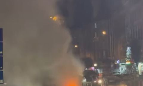 Arnavutköy’de Servis Aracında Yangın Paniği