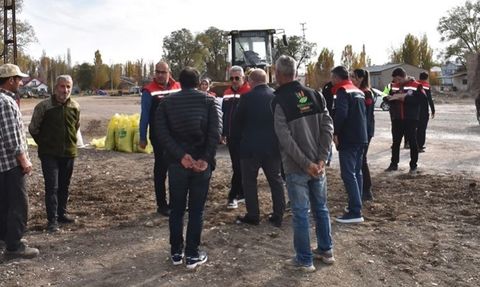 Arpalı'da 64 Dekarlık Suni Mera Tesisi Kuruldu