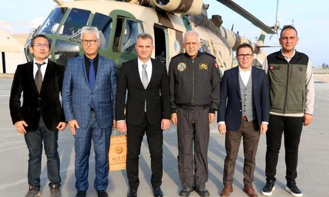 Aydın Jandarma Helikopter Filo Komutanlığına 2025 Yangın Sezonu Teşekkür Belgesi