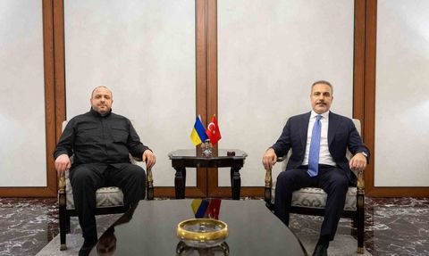 Bakan Fidan, Ukrayna Güvenlik Konseyi Sekreteri Rüstem Umerov ile Ankara'da görüştü