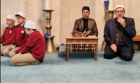 Bayburt Ulu Camii'nde vefat eden öğretmenler için mevlit okutuldu