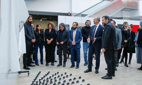 Bayburt Üniversitesi'nde 'Söylem ve İz-l' performans, söyleşi ve sergiyle devam etti