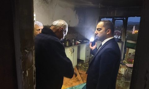 Bilecik'te Esenköy'de ev yangını kontrol altına alındı