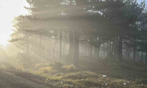 Bozdağ Zirvesinde Oluşan Sis Kartpostallık Görüntüler Oluşturdu