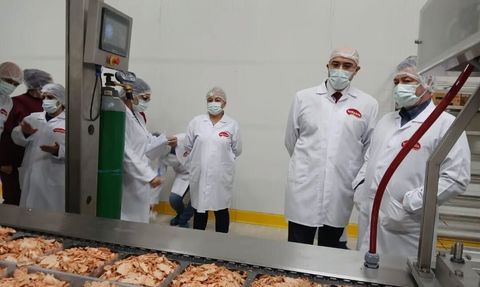 Buharkent’te kanatlı döner üretim tesisine denetim