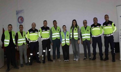 Çanakkale'nin Ezine ilçesinde motosiklet sürücülerine eğitim (19 Kasım)