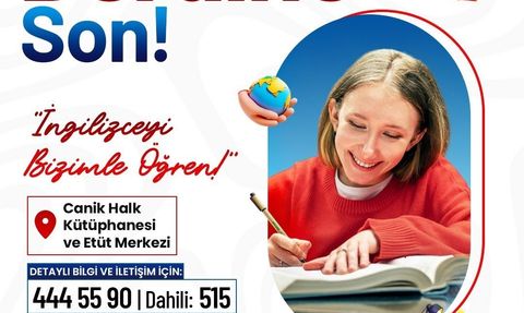 Canik Belediyesi'nden ücretsiz 3 düzey İngilizce eğitimi