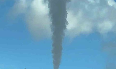 Cargill'ın Bursa fabrikasından yükselen dumanlar gökyüzünü griye boyadı