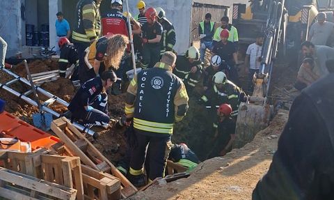 Çayırova'da Toprak Kayması: 1 İşçi Kurtarıldı