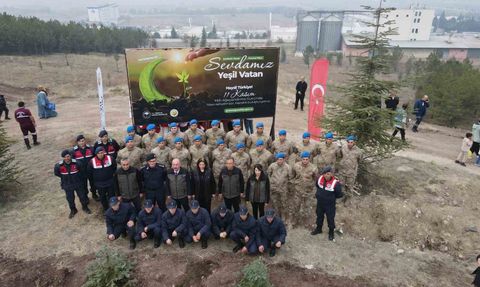 Çorum'da 11 Kasım'da Binlerce Fidan Toprakla Buluştu