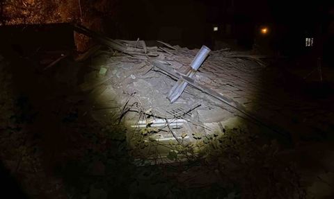 Çorum Sungurlu'da iki katlı metruk ev çöktü