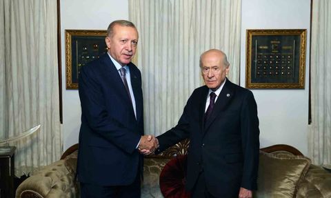 Erdoğan'dan Bahçeli'ye Beytepe ziyareti