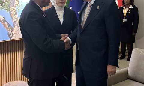 Erdoğan, DSÖ Genel Direktörü Tedros ile Johannesburg'da görüştü