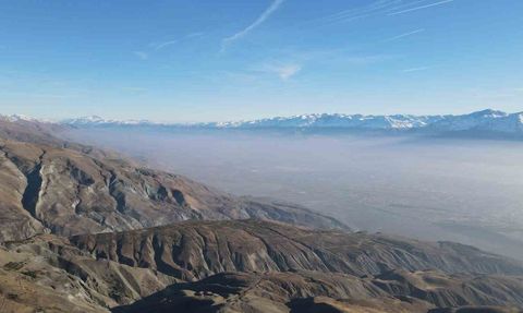 Erzincan’da kar, güneş ve sis bir arada: Kartpostallık kış manzaraları