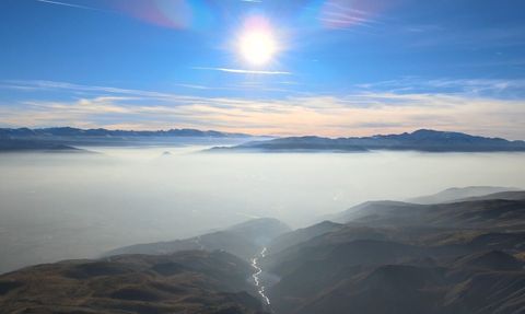 Erzincan Ovası Pamuk Denizine Döndü — Keşiş Dağları’ndan Sis Manzarası