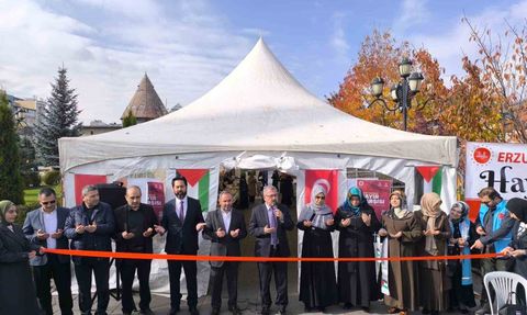 Erzurum'da Hayır Çarşısı Dualarla Hizmete Açıldı