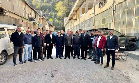 Giresun'da 2 bin kişilik Küçük Sanayi Sitesi'nin altyapı talepleri Valiye iletildi