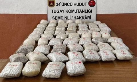 Hakkari Şemdinli sınırında 32 kilo 276 gram uyuşturucu ele geçirildi