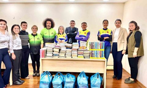Halkbank'tan EKOBİD'in 'Pedalla Kitap Götürüyoruz' kampanyasına 1001 kitap desteği