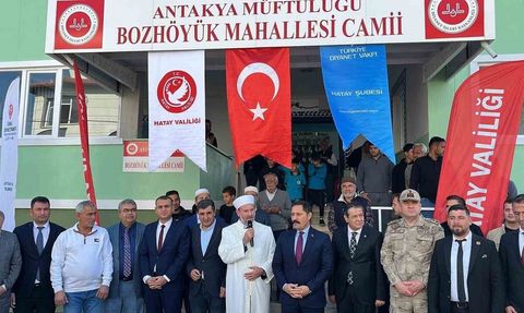 Hatay'da 108. cami Bozhöyük Mahallesi'nde ibadete açıldı