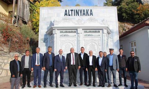 Kumluca Altınyaka'da hayırsever çeşmesi açıldı