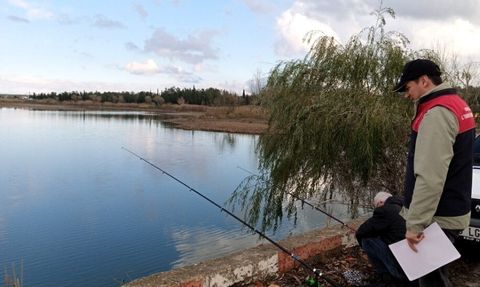Lüleburgaz'da amatör balıkçılık denetimleri sürüyor