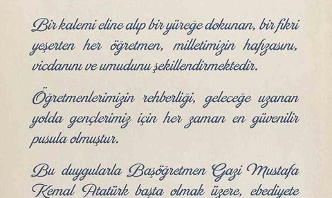 MİT Başkanı İbrahim Kalın’dan 24 Kasım Öğretmenler Günü Mesajı